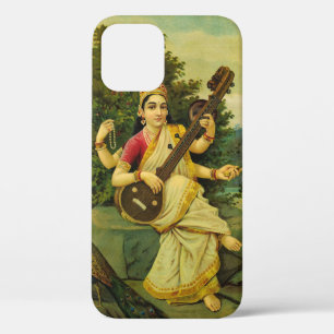 Saraswati, Musikgöttin von Raja Ravi Varma Case-Mate iPhone Hülle