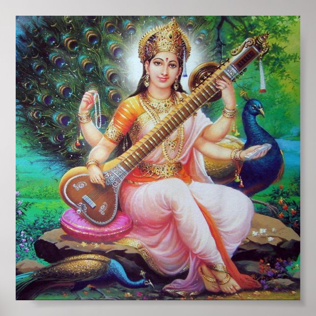 Saraswati Poster (Vorne)