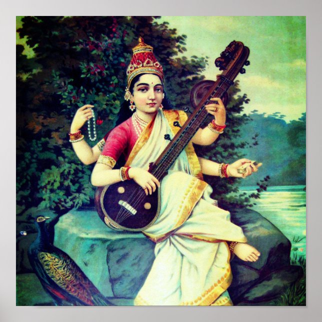 Saraswati Poster (Vorne)