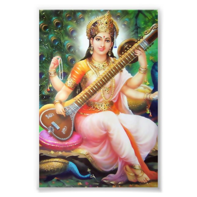 Saraswati Print (4" x 6") - Version 1 Fotodruck (Vorne)