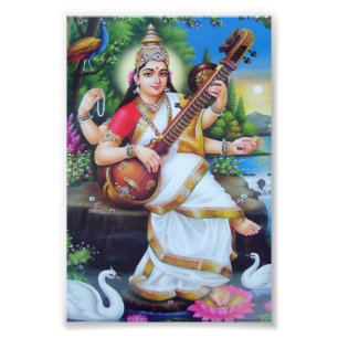 Saraswati Print (4" x 6") - Version 3 Fotodruck