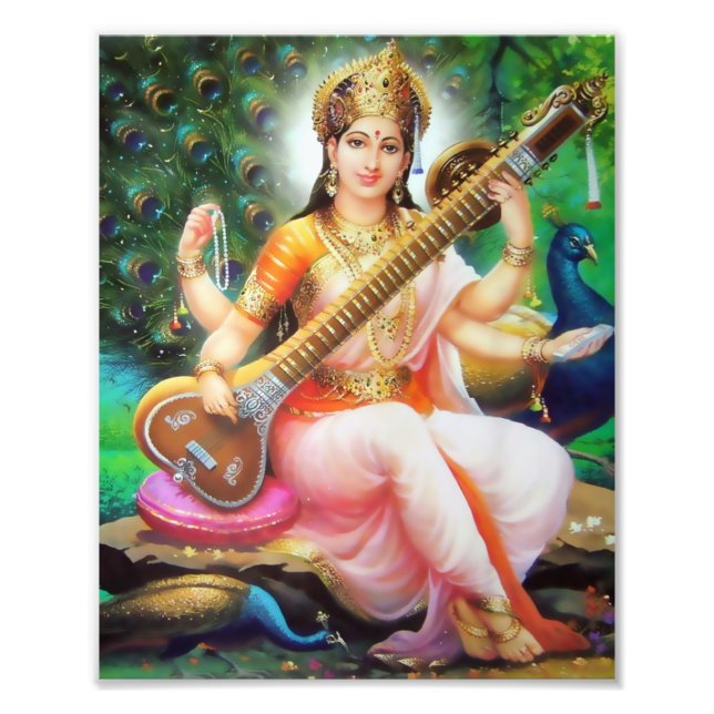 Saraswati Print (8" x 10") - Version 1 Fotodruck (Vorne)