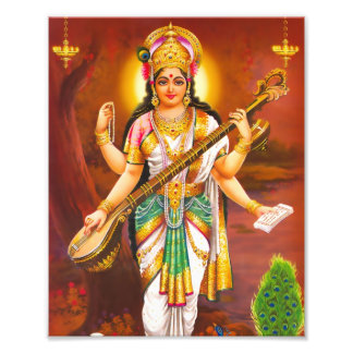 Saraswati Print (8" x 10") - Version 2 Fotodruck