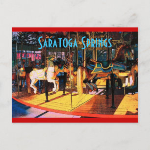 Saratoga Karousel Postcard Postkarte