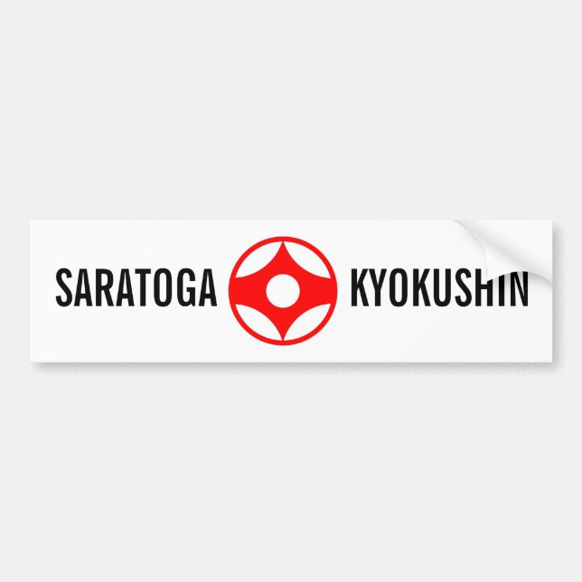 SARATOGA KYOKUSHIN AUTOAUFKLEBER (Vorne)