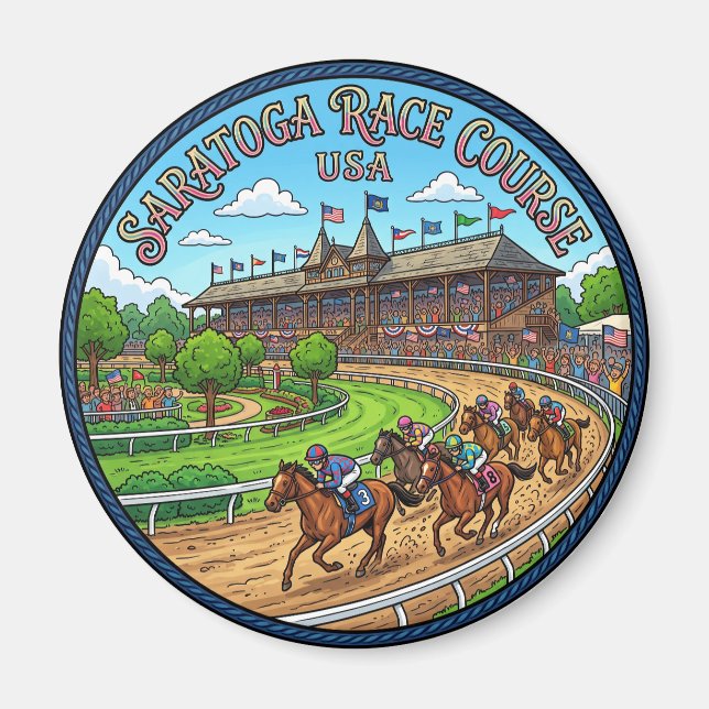 Saratoga Race Course USA Magnet (Vorne)