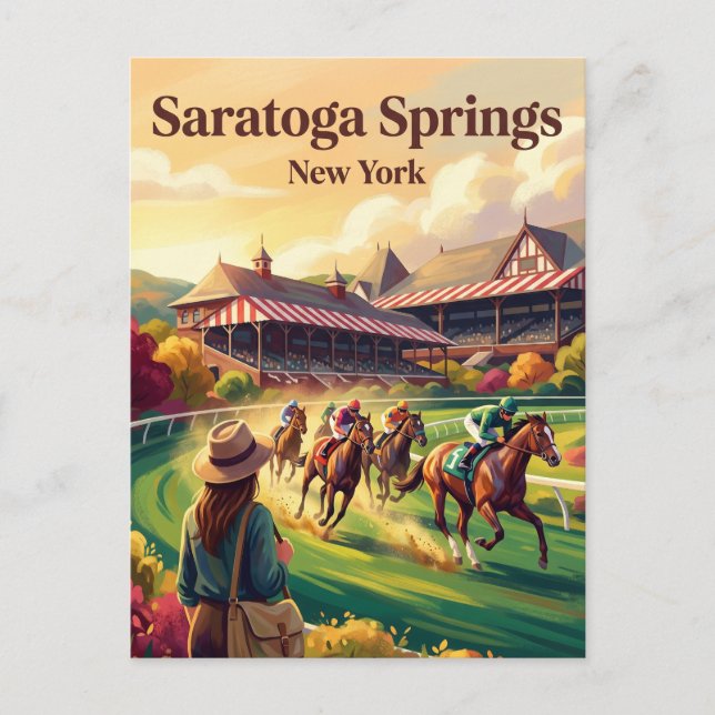 Saratoga Race Course USA Postkarte (Vorderseite)