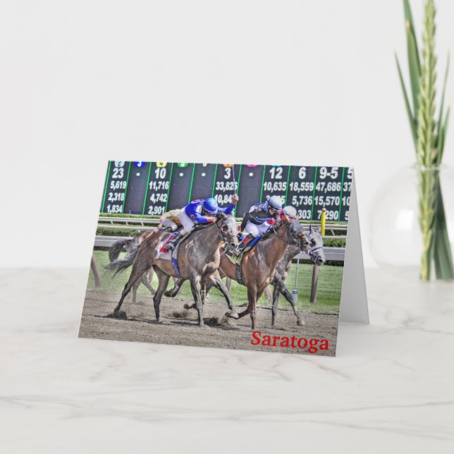 Saratoga Racing Karte (Vorderseite)