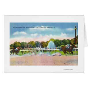 Saratoga Rennstrecke-Ziellinie-Ansicht