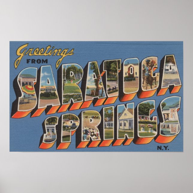 Saratoga Springs, New York - Große Briefszenen Poster (Vorne)