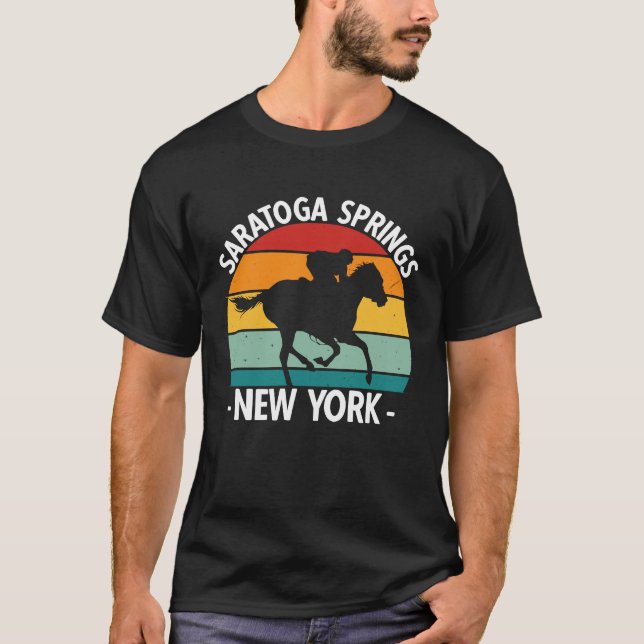 Saratoga Springs New York Toga Racing 1 T-Shirt (Vorderseite)