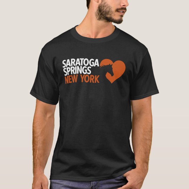 Saratoga Springs New York Toga Racing T-Shirt (Vorderseite)