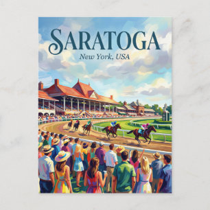 Saratoga Springs, New York USA Postkarte