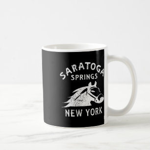 Saratoga Springs Ny Pferd Vintage Grafik Rennen S Kaffeetasse