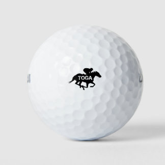 Saratoga Springs Racing Horse Golfball