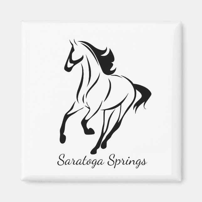 Saratoga Springs Racing Horse Magnet (Vorne)