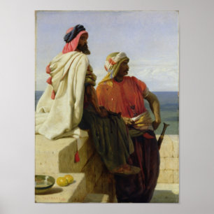 Sarazenen vor ihrer Position, 1864 Poster