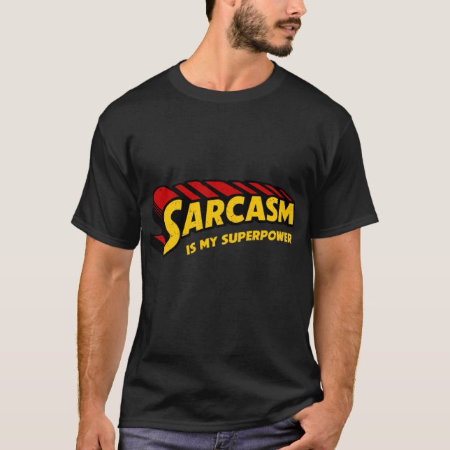 Sarcasm and smy superpower boy family T-Shirt (Vorderseite)