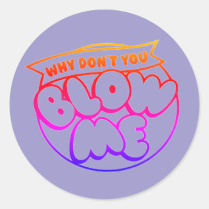 Sarcasm-Aufkleber Runder Aufkleber