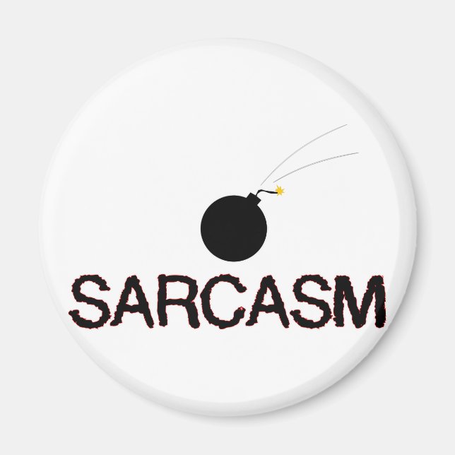 Sarcasm Bombed Magnet (Vorne)