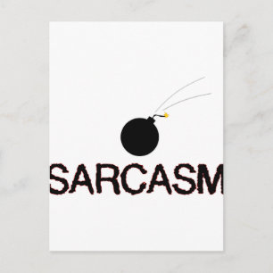 Sarcasm Bombed Postkarte