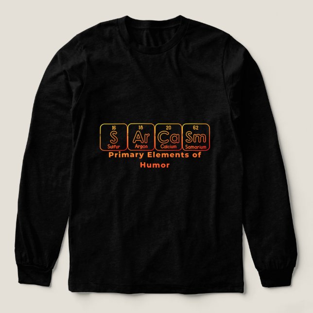 Sarcasm Chemical Design Tri-Blend Shirt (Design Vorderseite)