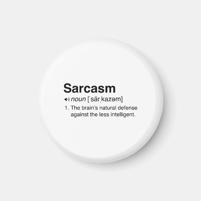 Sarcasm Definition Magnet (Vorne)