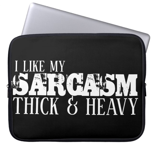 Sarcasm Diick & Heavy Laptopschutzhülle (Vorderseite)
