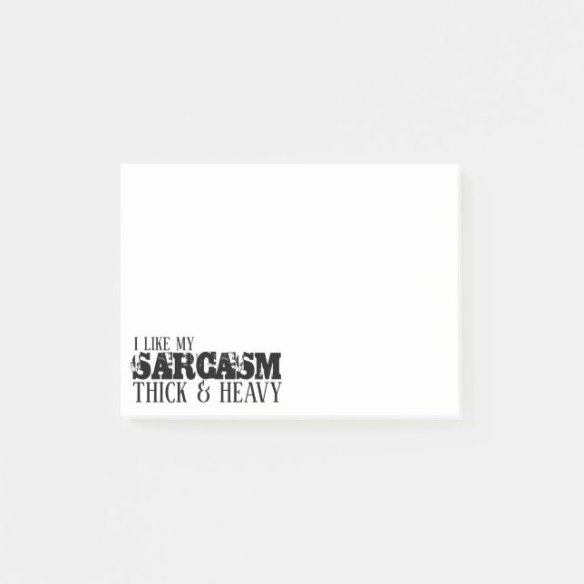 Sarcasm Diick & Heavy Post-it Klebezettel (Vorderseite)