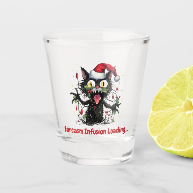 Sarcasm Infusion Laden.. Schnapsglas (Vorderseite)