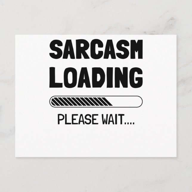 Sarcasm is the way to mock someone with style postkarte (Vorderseite)