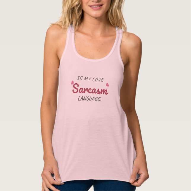 Sarcasm ist meine Liebe - Freundliche Beziehung Tank Top (Vorderseite)