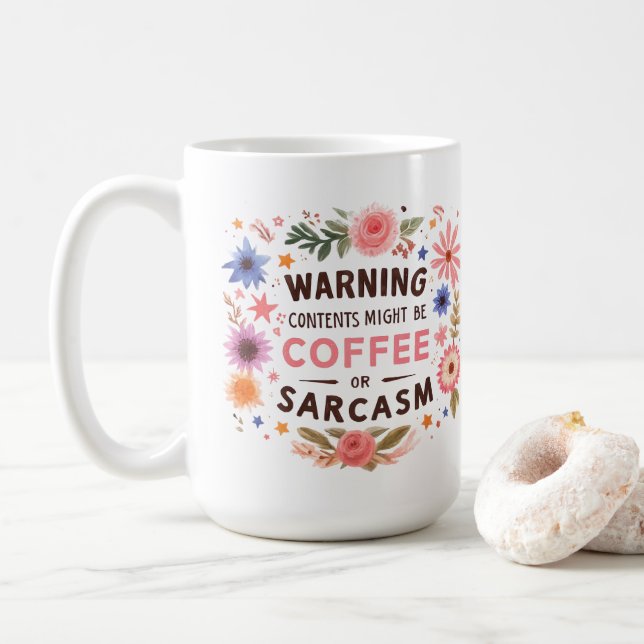 Sarcasm Kaffeetasse (Mit Donut)
