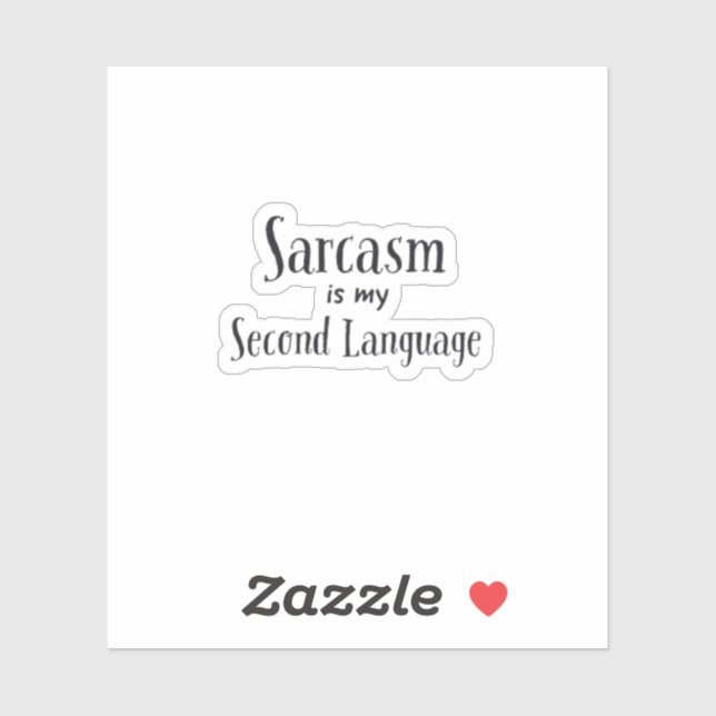 Sarcasm Laptop Sticker (Blatt)