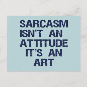 Sarcasm Postkarte
