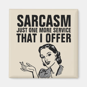 SARCASM RETRO HOUSEWIFF MAGNETS MAGNET