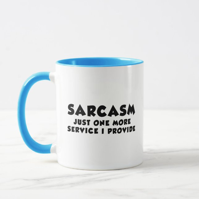 Sarcasm Service Kaffee-Tasse Tasse (Links)