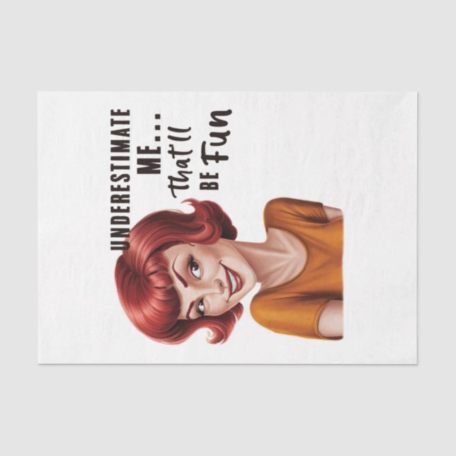 Sarcasm-Spaß Design 5 Seidenpapier (Vorderseite)