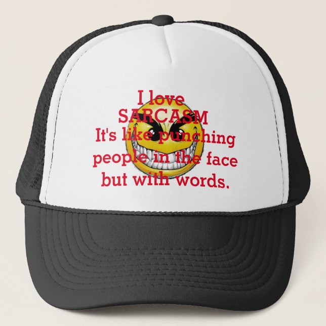 Sarcasm Truckerkappe (Vorderseite)