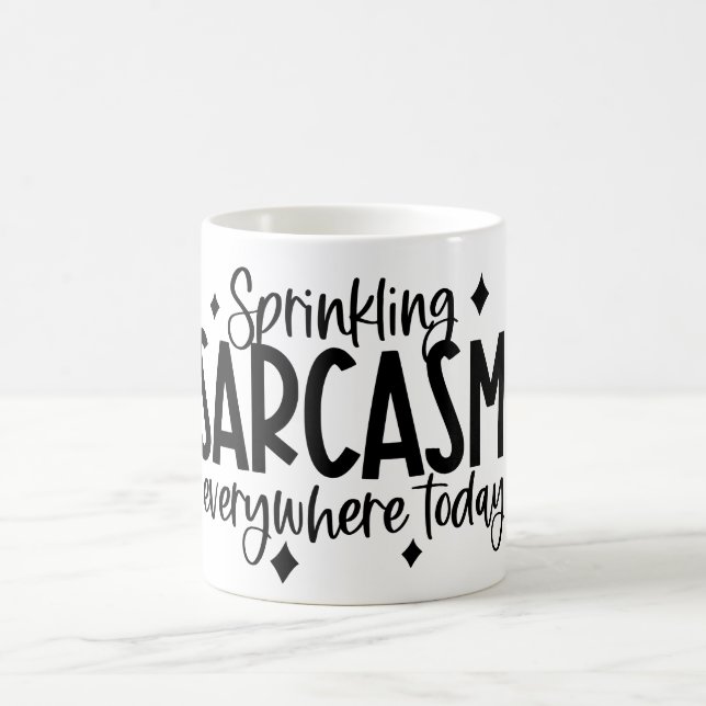 Sarcasm-Typografie Kaffeetasse (Mittel)