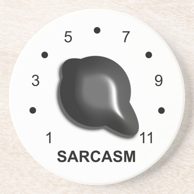 Sarcasm-Untersetzer Getränkeuntersetzer (Vorne)