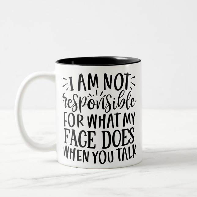 Sarcasm & Wit Coffee Mug Zweifarbige Tasse (Links)
