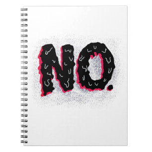 Sarcastic antisocial komische No Typografy Notizblock