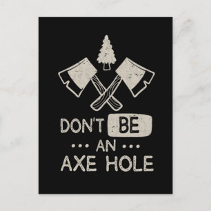 Sarcastic Ax Thrower Spaß Woodworking Lumberjack Postkarte