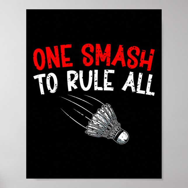 Sarcastic Badminton Player Spiel Match Spaß Joke Poster (Vorne)