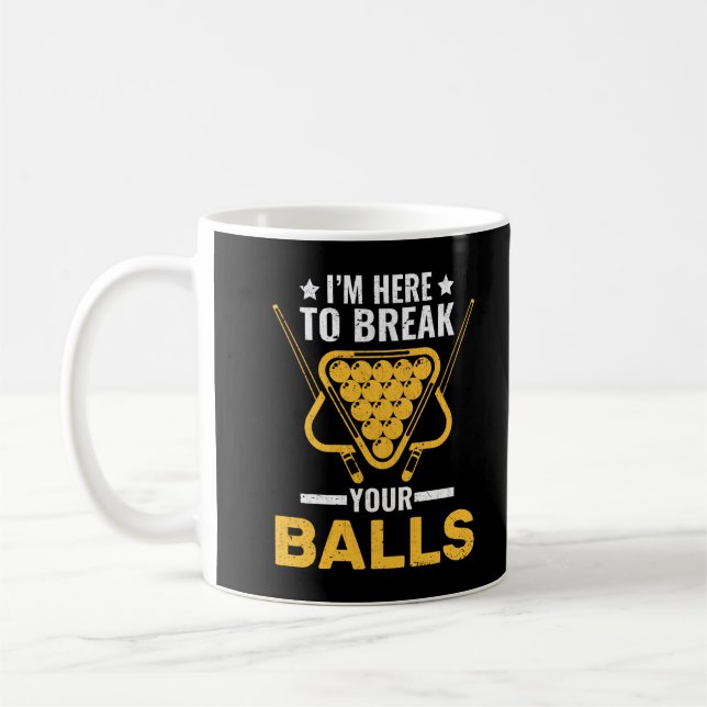 Sarcastic Billard Joke Pool Player Kaffeetasse (Links)