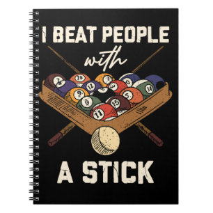 Sarcastic Billiard 8 Ball Spaß Pool Notizblock