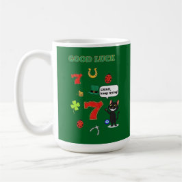 Sarcastic black cat and Lucky charms Kaffeetasse