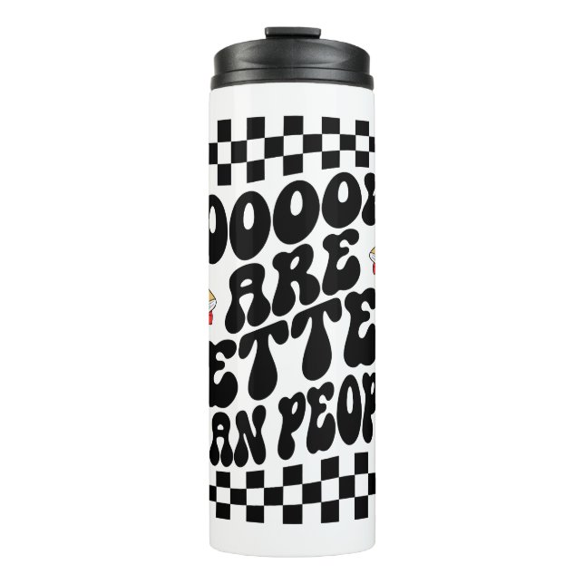 Sarcastic Book Lover "Books Are Better Than People Thermosbecher (Vorderseite)