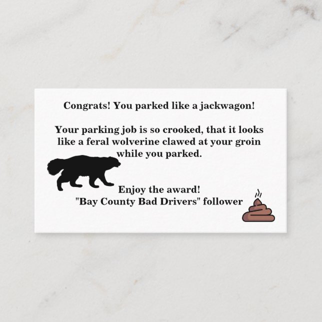 Sarcastic Calling Card Telefonnummerkarte (Vorderseite)